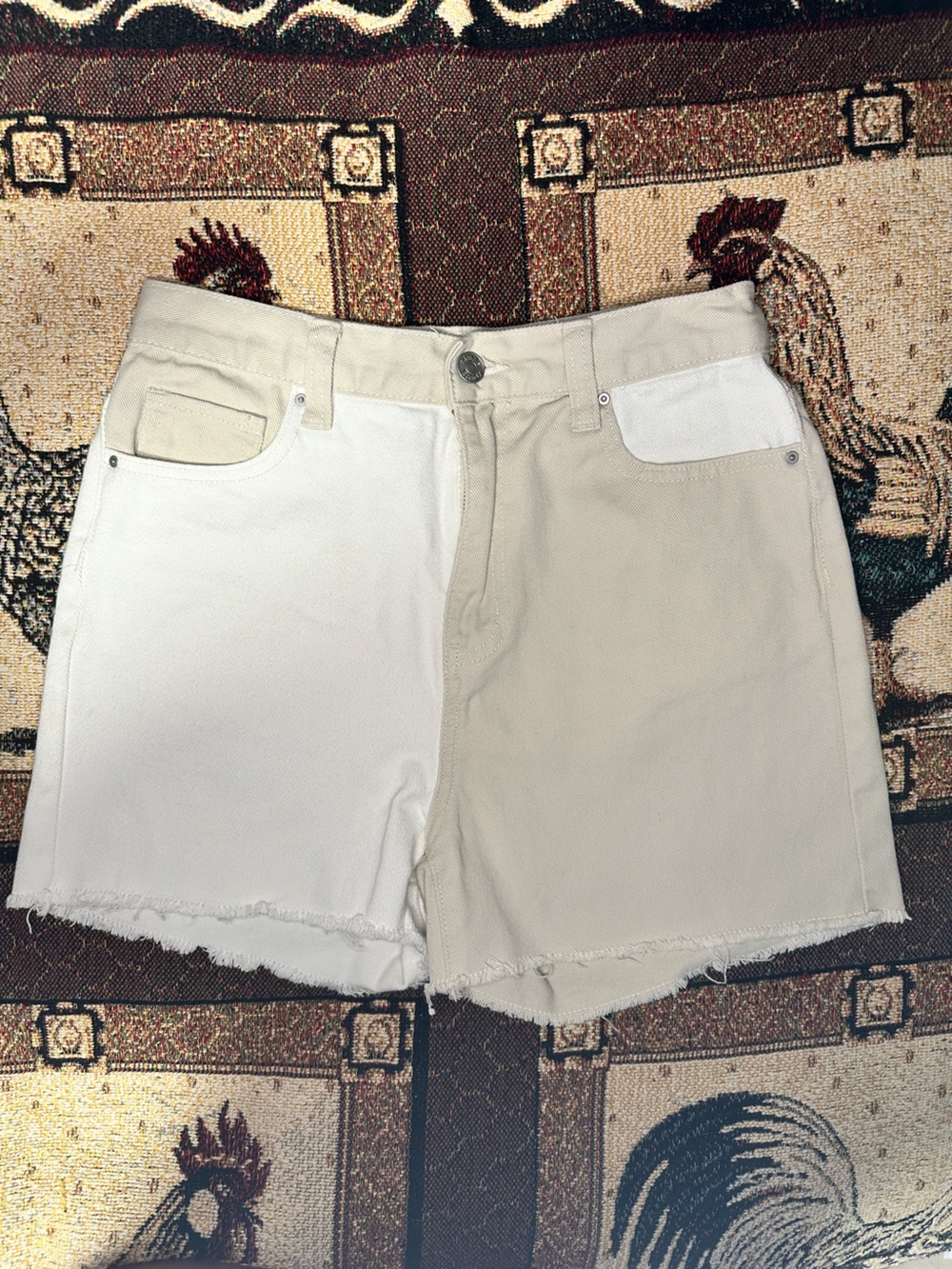 Simple Socirty Women’s Two Tone Jean Shorts